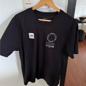 RVCA Men's Black Graphic T-Shirt